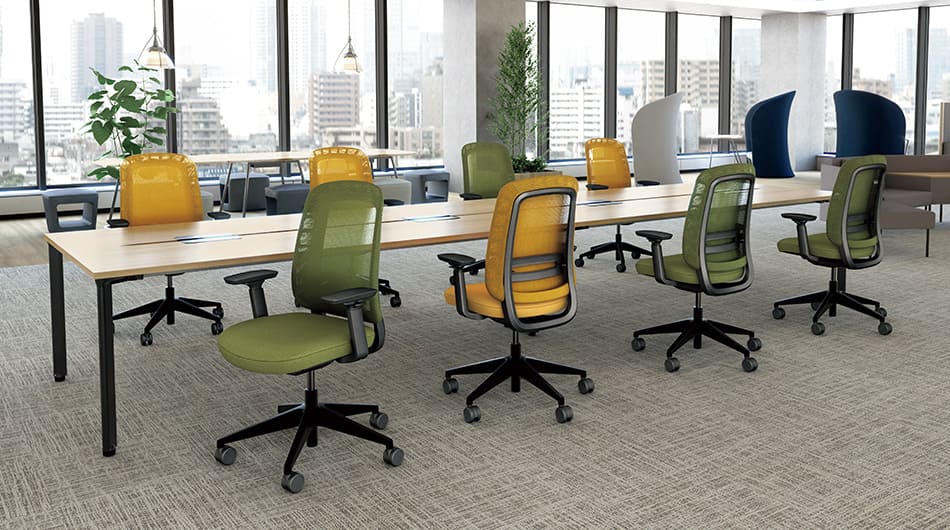 PLUS mari メッシュチェア 肘なし マリチェア2