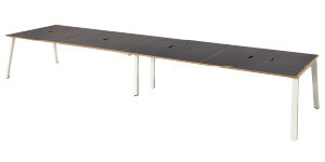 MRフリースタイルデスク 指紋レス天板 幅480cm 奥行120cm ミーティングテーブル フリーアドレステーブル おしゃれ ダイニングテーブル