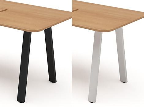 MRテーブル スタンダード天板 幅160×奥行80×高さ72cm 配線収納付き(角Rタイプ)14