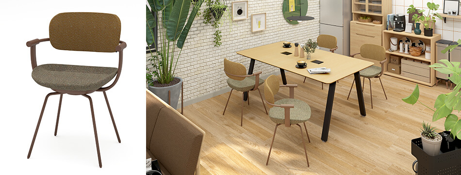 ITOKI×GARAGE vertebra03(バーテブラゼロサン) スチール脚タイプ イトーキ9