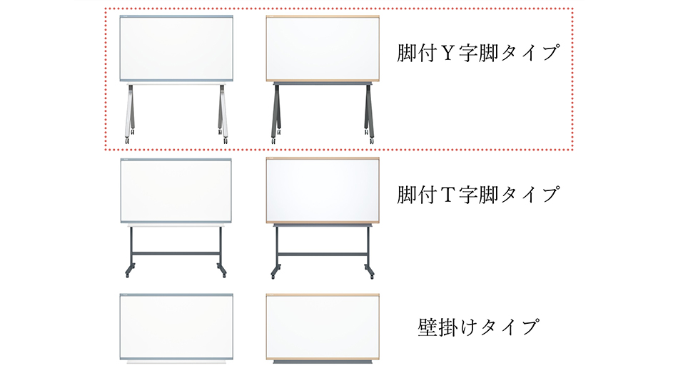 PLUS インテルナ Y字脚タイプ 板面幅160×高さ90cm (ホワイトボード)6