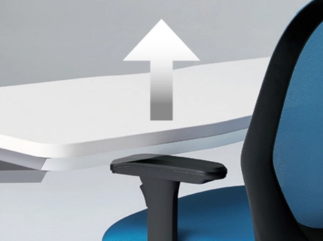 PLUS ワークモード 電動昇降テーブルA 幅200×奥行100×高さ65〜130cm5