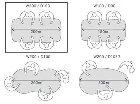 PLUS ワークモード 電動昇降テーブルA 幅200×奥行100×高さ65〜130cm6