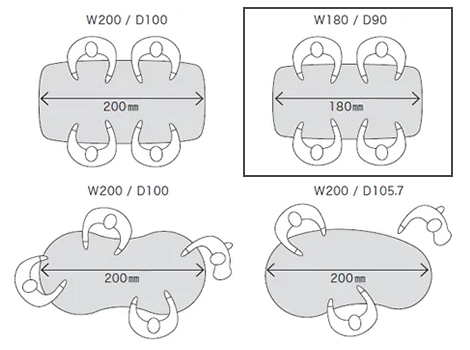 PLUS ワークモード 電動昇降テーブルB 指紋レス 幅180×奥行90×高さ65〜130cm6