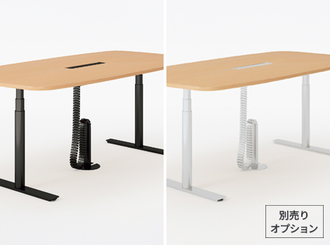 PLUS ワークモード 電動昇降テーブルA 幅200×奥行100×高さ65〜130cm8