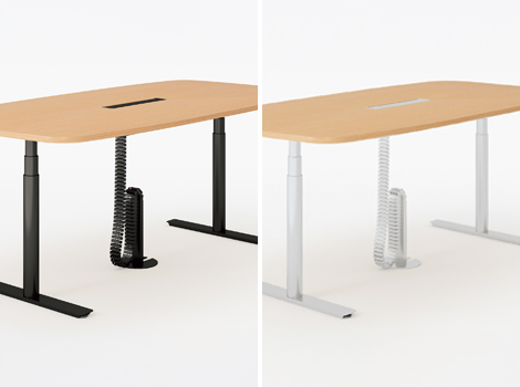 PLUS WorkMode ワークモード 電動昇降テーブル専用 ケーブルガイド1