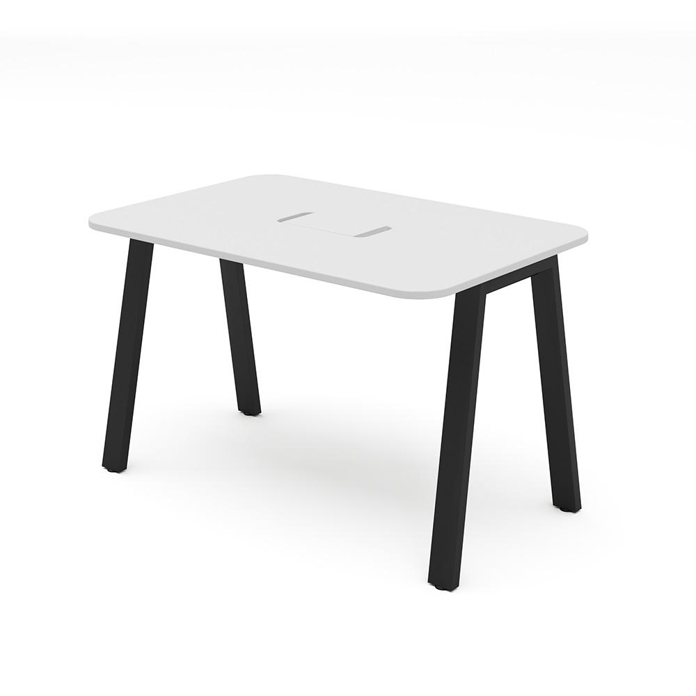 MRテーブル スタンダード天板 幅120×奥行80×高さ72cm 配線収納付き(角Rタイプ)