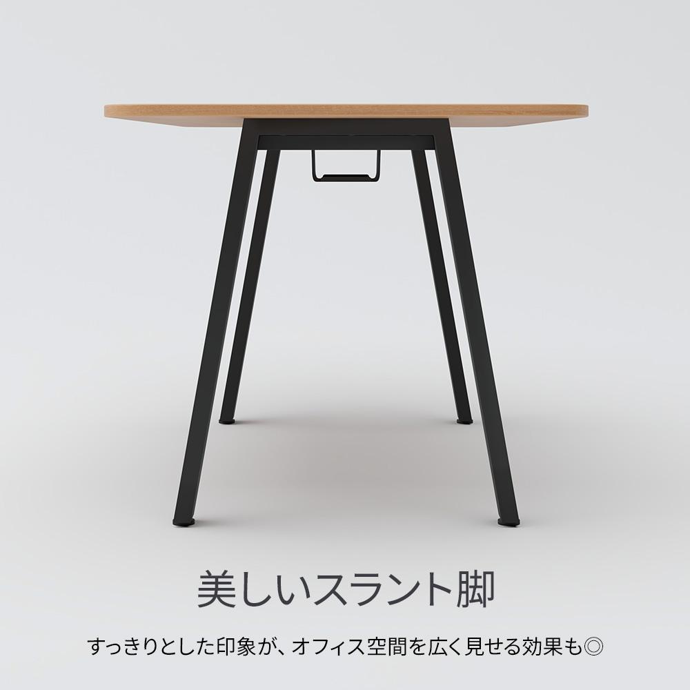 MRテーブル スタンダード天板 幅140×奥行80×高さ72cm 配線収納付き(角Rタイプ)