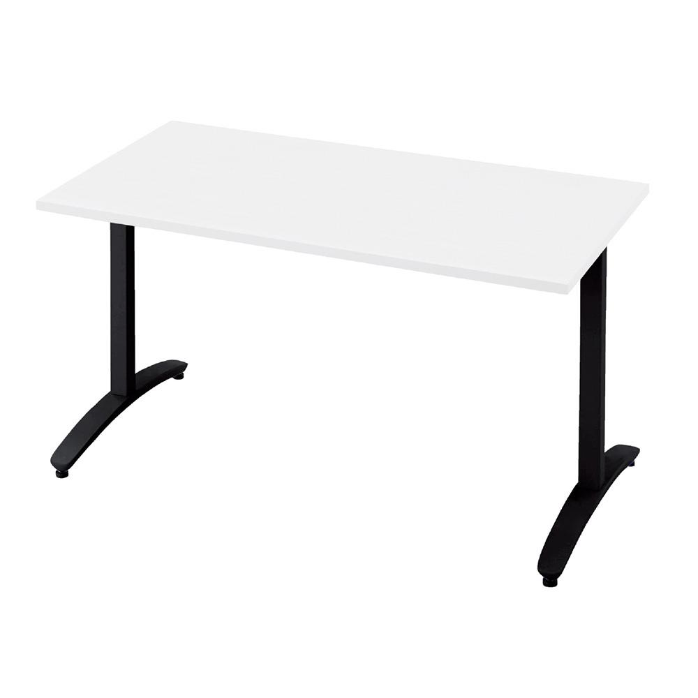 ロンナ ブラックT字脚 長方形 幅120×奥行75cm 配線口なし 会議テーブル