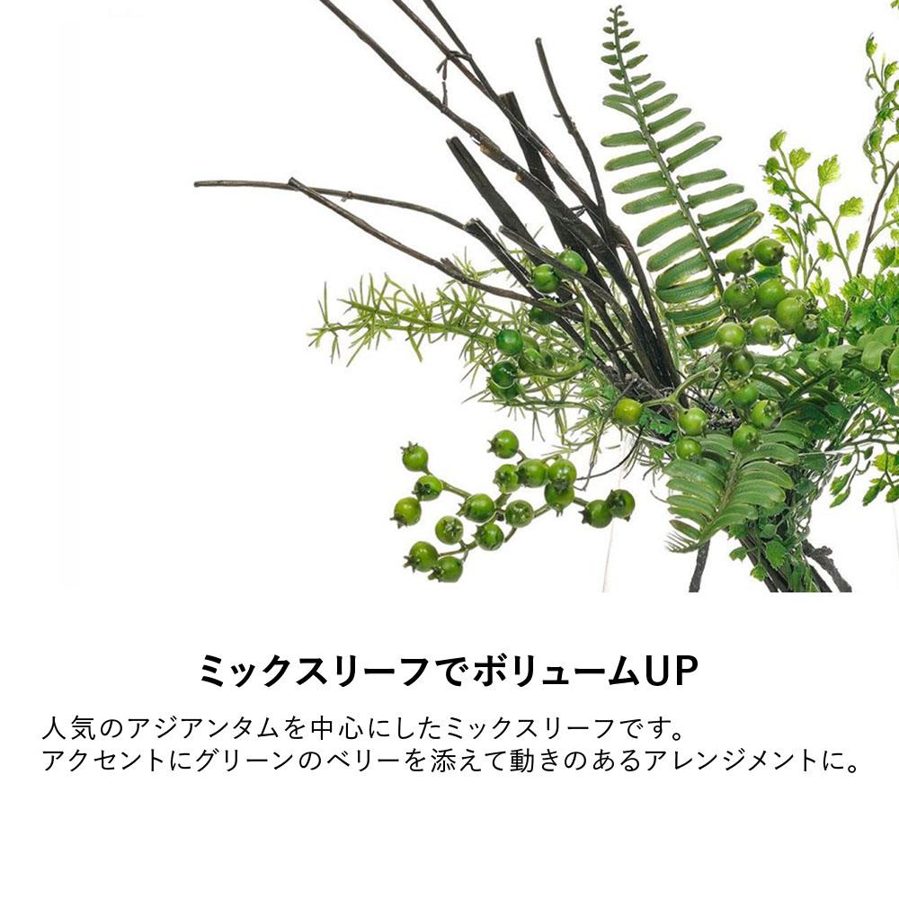 アジアンタム×ベリー ウォータートラペゾイド ( フェイクグリーン 観葉植物 )