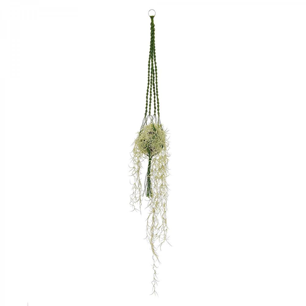 ハンギンググリーン スパニッシュモス マクラメタイプ (観葉植物 フェイクグリーン)