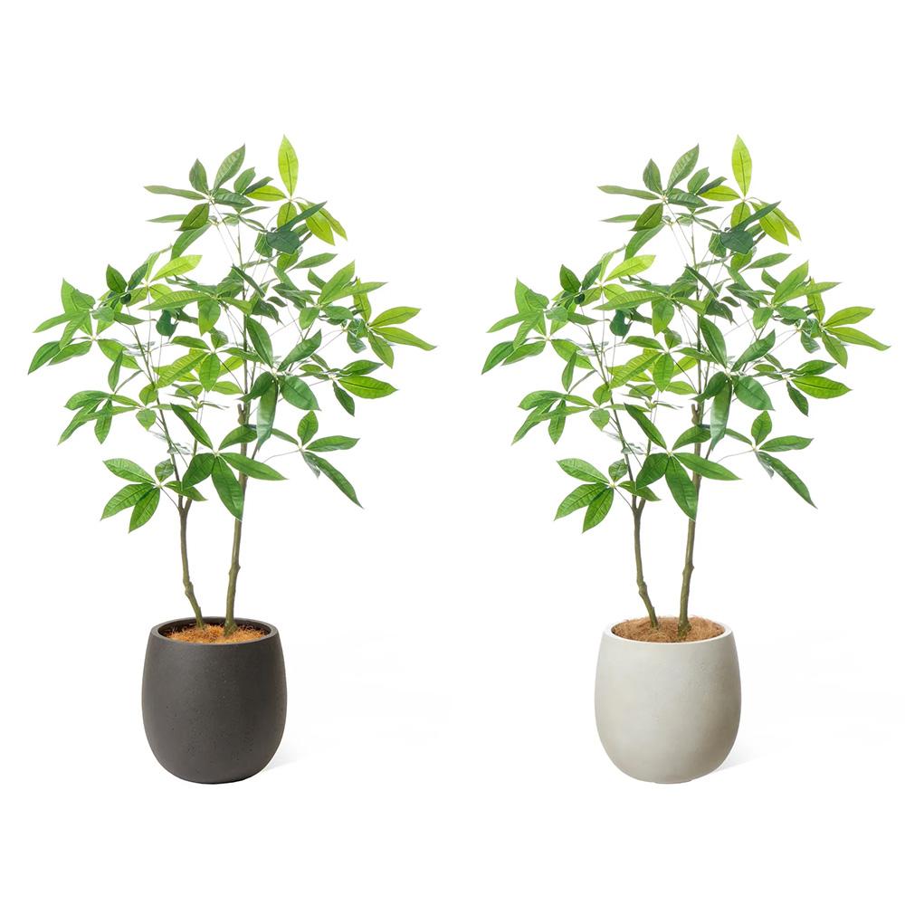 パキラ 高さ130cm (フェイクグリーン 観葉植物 オフィスグリーン エッグポット インテリア)