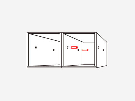 【アウトレット】CubeCompo 増設用 飾り棚ユニット (キューブコンポ 収納棚 ボックス)7