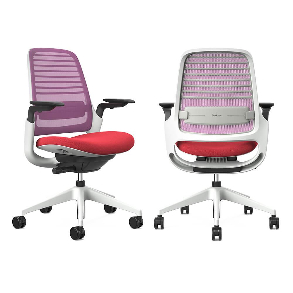 Steelcase × Garage Series1 チェア レッドパープル ()