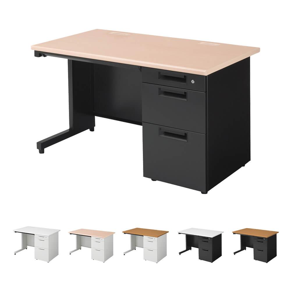 PLUS SH2デスク 片袖机 キャビネット付 幅110cm 奥行70cm