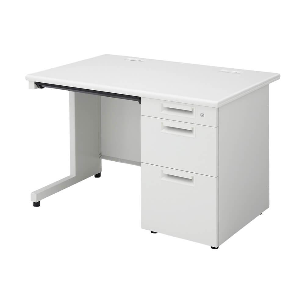 PLUS SH2デスク 片袖机 キャビネット付 幅110cm 奥行70cm