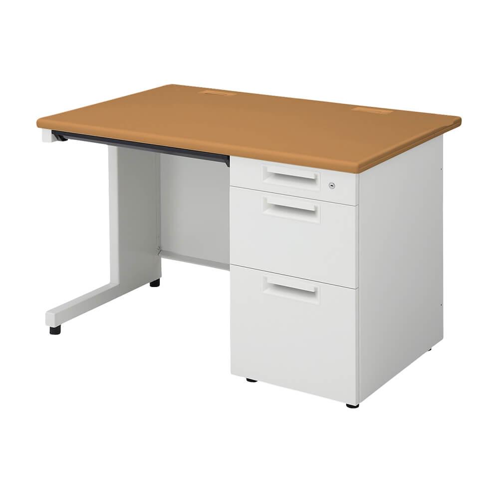 PLUS SH2デスク 片袖机 キャビネット付 幅110cm 奥行70cm