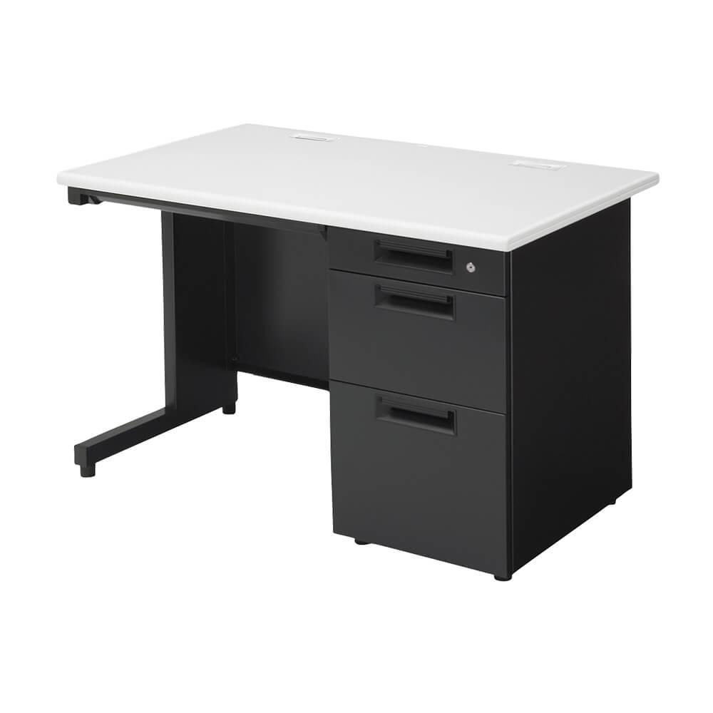 PLUS SH2デスク 片袖机 キャビネット付 幅110cm 奥行70cm