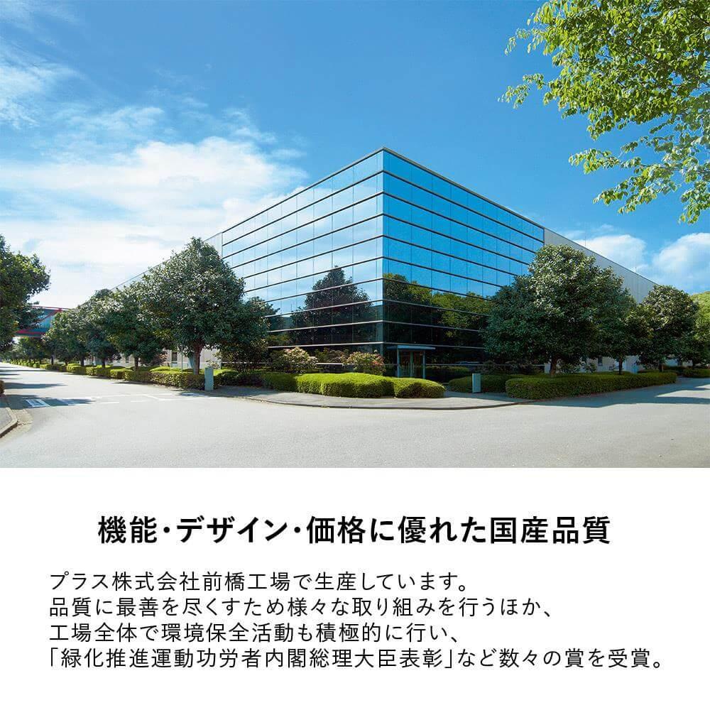 PLUS SH2デスク 片袖机 キャビネット付 幅110cm 奥行70cm