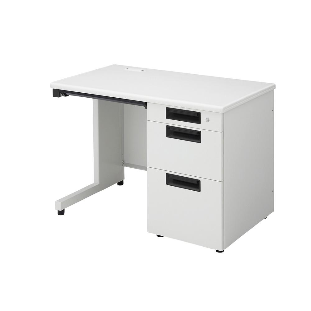 PLUS FLATLINE フラットライン 片袖机 幅100cm (オフィスデスク スチールデスク)