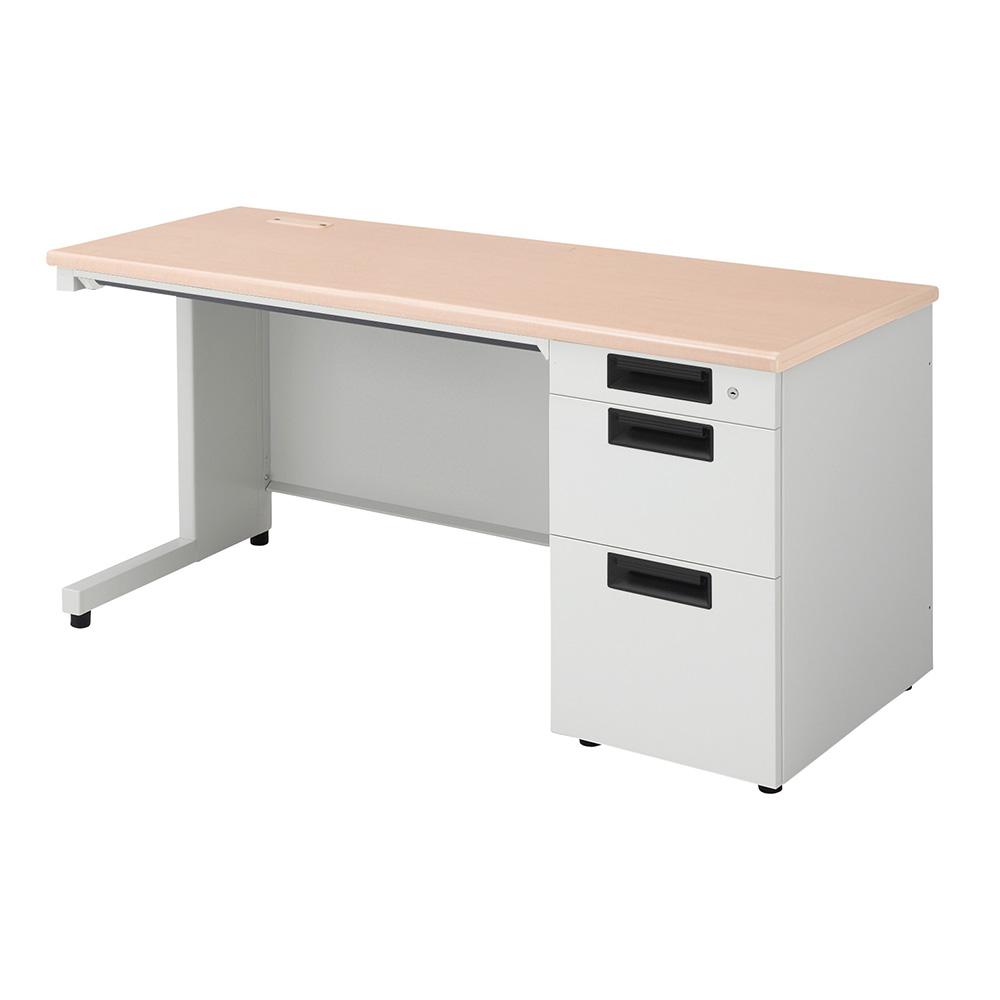 PLUS FLATLINE フラットライン 片袖机 幅140cm (オフィスデスク スチールデスク)