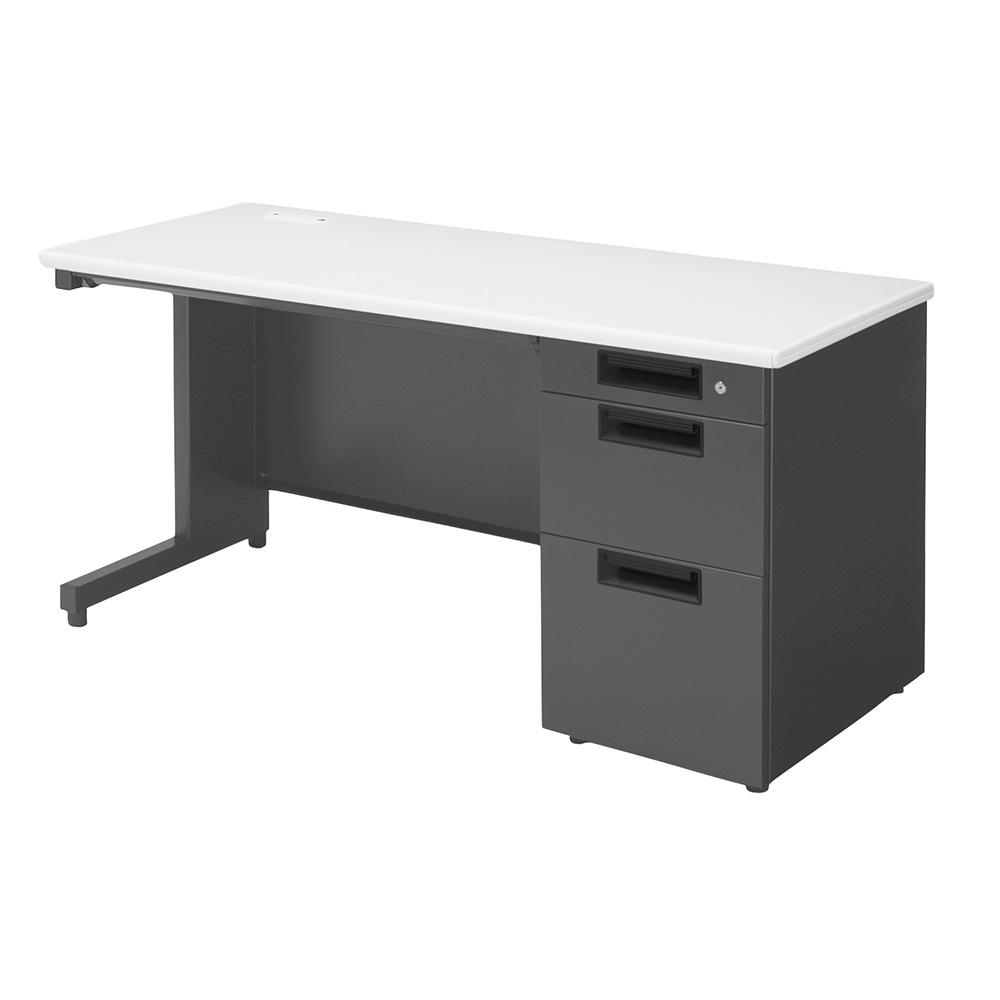 PLUS FLATLINE フラットライン 片袖机 幅140cm (オフィスデスク スチールデスク)