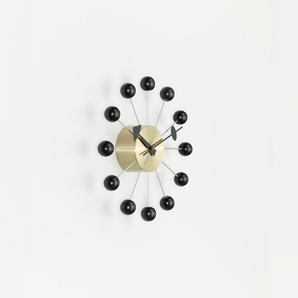 Vitra Ball Clock ボール クロック掛け時計 ブラック チェリー