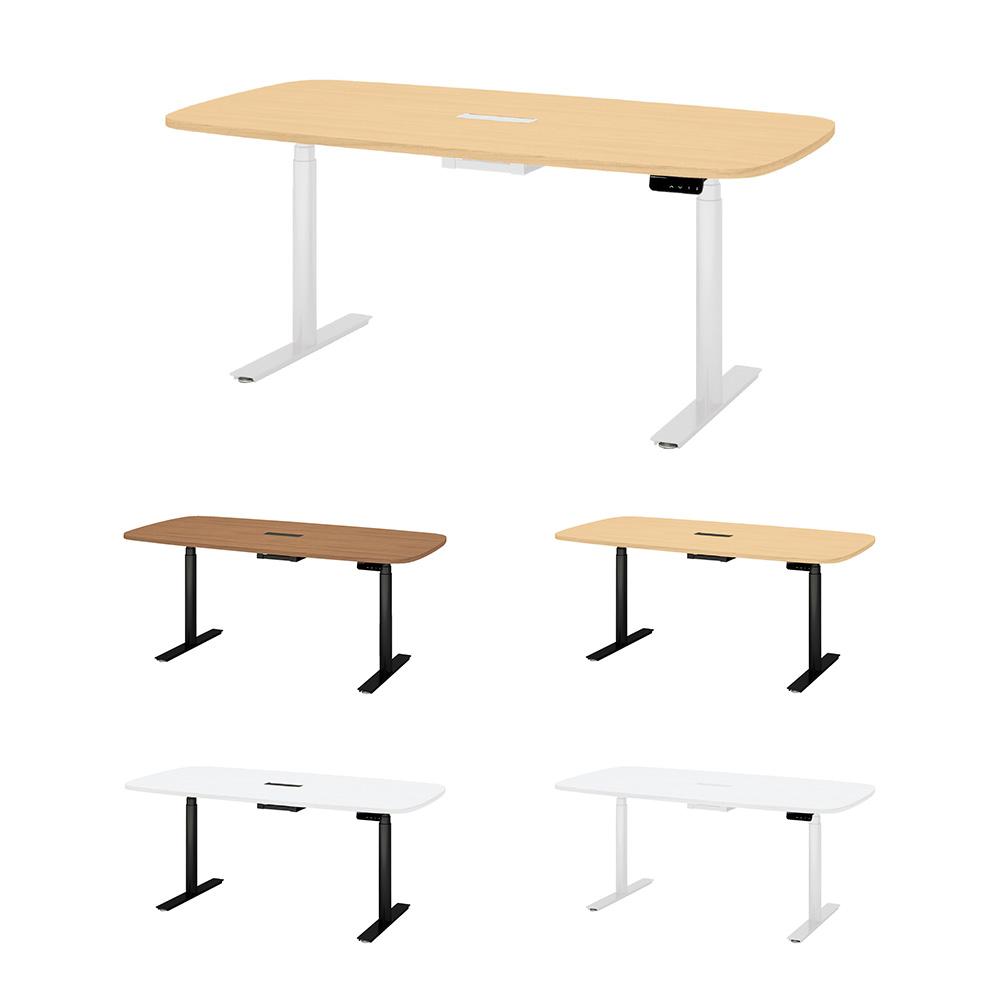 PLUS ワークモード 電動昇降テーブルB 幅180×奥行90×高さ65〜130cm