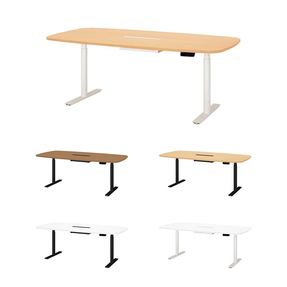 PLUS ワークモード 電動昇降テーブルA 幅200×奥行100×高さ65〜130cm