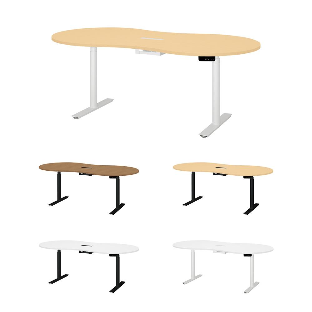 PLUS ワークモード 電動昇降テーブルC 幅200×奥行100×高さ65〜130cm